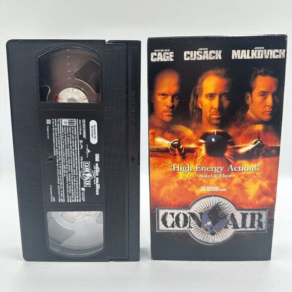 Con Air (1997) VHS Action Movie Nicolas Cage John Cusack John Malkovich - Picture 3 of 3